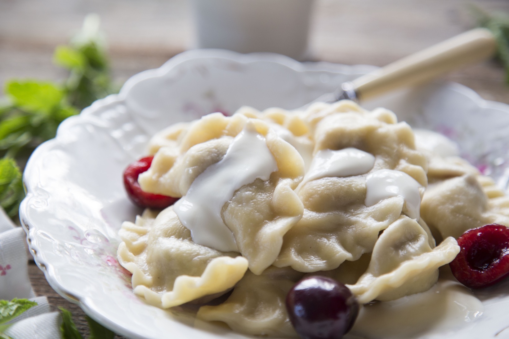 pierogi z wiśniami